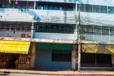 Bangkok, Tayland, Mart 06, 2025 Şehir ve Bangkok sokakları, Tayland 'ın başkenti. Canlı sokak hayatı, zengin kültür mirası, hareketli pazarları ve nefis mutfağıyla ünlüdür..