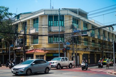 Bangkok, Tayland, Mart 06, 2025 Şehir ve Bangkok sokakları, Tayland 'ın başkenti. Canlı sokak hayatı, zengin kültür mirası, hareketli pazarları ve nefis mutfağıyla ünlüdür..