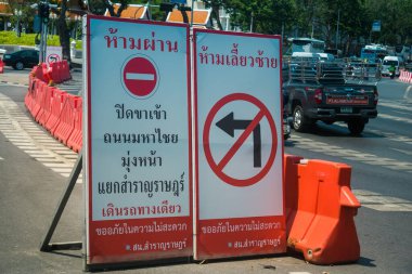 Bangkok, Tayland, Mart 06, 2025 Tayland 'ın başkenti Bangkok sokaklarında. Canlı sokak hayatı, zengin kültür mirası ve hareketli pazarlarıyla ünlüdür..