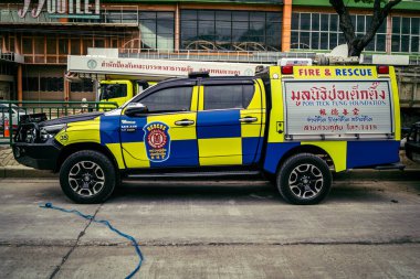 Bangkok, Tayland, 31 Mart 2025 'te Bangkok' ta meydana gelen depremden sonra yıkılan bir binanın şantiyesine sevk edildi. Birçok kurban hala enkaz altında..