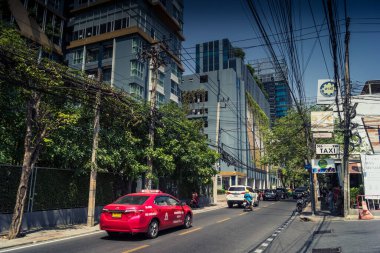 Bangkok, Tayland, 4 Mart 2025. Bangkok şehri, Tayland 'ın başkenti. Canlı sokak hayatı, zengin kültür mirası, hareketli pazarları ve lezzetli mutfağıyla ünlüdür..