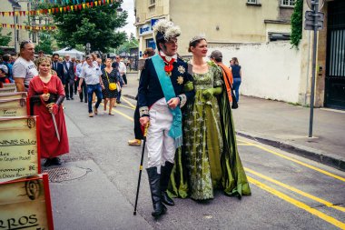 Reims, Fransa, 31 Mayıs 2025 Eğlence, Jean d 'Arc önderliğindeki Charles VII' nin taç giyme töreninde 17 Temmuz 1429 'da Reims' de gerçekleşti..
