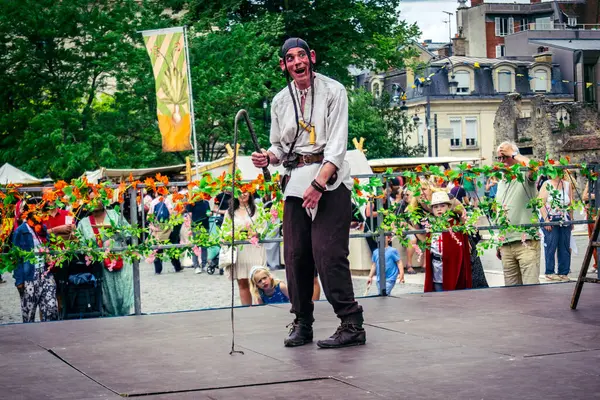 Reims, Fransa, 31 Mayıs 2025 Eğlence, Jean d 'Arc önderliğindeki Charles VII' nin taç giyme töreninde 17 Temmuz 1429 'da Reims' de gerçekleşti..