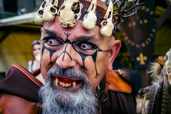 Reims, Fransa, 31 Mayıs 2025 Eğlence, Jean d 'Arc önderliğindeki Charles VII' nin taç giyme töreninde 17 Temmuz 1429 'da Reims' de gerçekleşti..