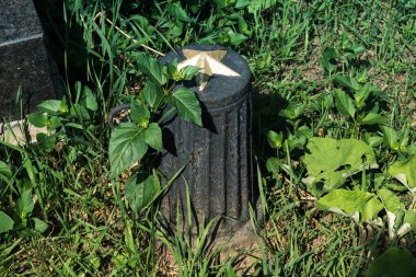 Kharkiv, Ukrayna, 8 Haziran 2025 Belediye Mezarlığı No. 2, Sovyetler Birliği 'nin geçmiş dönemlerinden en önemli olanıdır. Sergide çok sayıda organik heykel, taş yüzler ve duvar mezarları yer alıyor..