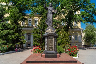 Kharkiv, Ukrayna, 3 Temmuz 2025 Ukrayna 'nın Harkiv kentindeki Ortodoks dini anıtı.