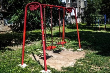 Kharkiv, Ukrayna, 31 Temmuz 2025 Ukrayna 'nın ön cephesi yakınlarındaki Harkiv caddeleri. Şehir savaş bölgelerine çok yakın ve her gün Rus İHA 'ları ya da füzeleri tarafından saldırıya uğruyor..