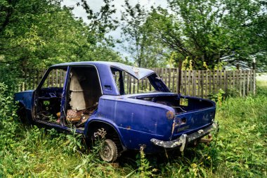 Donbass, Ukrayna, 9 Ağustos 2025, Lada, Rus otomobil üreticisi AvtoVAZ 'nin bir markasıdır..