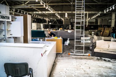 Kharkiv, Ukrayna, 10 Ağustos 2025 Kharkiv İHA tarafından saldırıya uğradı. İşgalciler Kharkiv 'in Saltivskyi ilçesine 