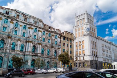 Kharkiv, Ukrayna, 27 Ağustos 2025. Ukrayna 'nın ön cephesi yakınlarındaki Harkiv caddeleri ve şehirleri. Şehir savaş bölgelerine çok yakın ve her gün Rus İHA 'ları ve füzeleri tarafından saldırıya uğruyor..