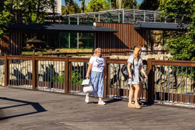 Kharkiv, Ukrayna, 29 Ağustos 2025 Kharkiv Hayvanat Bahçesi, 1895 'te kurulan bir hayvanat bahçesi. Savaşa ve Kharkiv şehrine saldırı riskine rağmen burası hala açık..