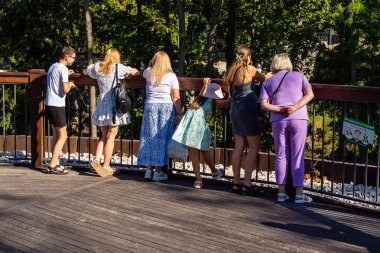 Kharkiv, Ukrayna, 29 Ağustos 2025 Kharkiv Hayvanat Bahçesi, 1895 'te kurulan bir hayvanat bahçesi. Savaşa ve Kharkiv şehrine saldırı riskine rağmen burası hala açık..