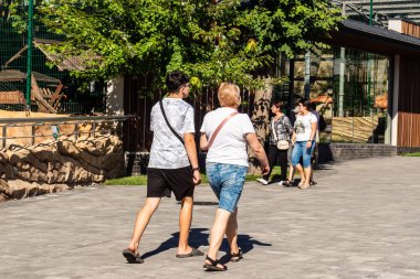 Kharkiv, Ukrayna, 29 Ağustos 2025 Kharkiv Hayvanat Bahçesi, 1895 'te kurulan bir hayvanat bahçesi. Savaşa ve Kharkiv şehrine saldırı riskine rağmen burası hala açık..