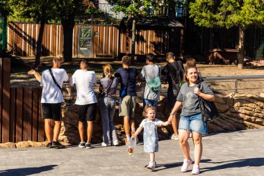 Kharkiv, Ukrayna, 29 Ağustos 2025 Kharkiv Hayvanat Bahçesi, 1895 'te kurulan bir hayvanat bahçesi. Savaşa ve Kharkiv şehrine saldırı riskine rağmen burası hala açık..