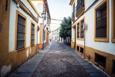 Cordoba, Spain, October 2, 2025 Streets and cityscape of the historic district in downtown Cordoba. It was founded in 1613 by the Jesuit Order. Because of this, Cordoba earned the nickname La Docta.