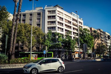 Cordoba, Spain, October 2, 2025 Streets and cityscape of the historic district in downtown Cordoba. It was founded in 1613 by the Jesuit Order. Because of this, Cordoba earned the nickname La Docta.