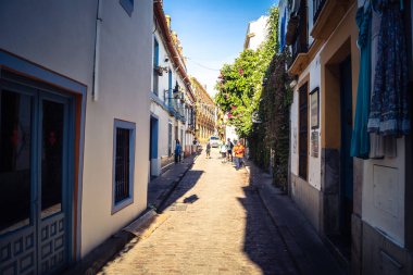 Cordoba, Spain, October 2, 2025 Streets and cityscape of the historic district in downtown Cordoba. It was founded in 1613 by the Jesuit Order. Because of this, Cordoba earned the nickname La Docta.