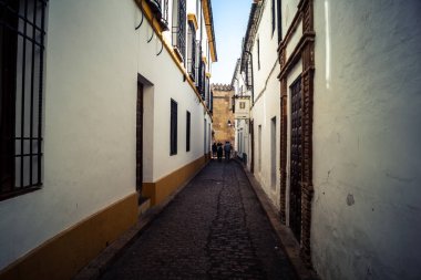 Cordoba, Spain, October 2, 2025 Streets and cityscape of the historic district in downtown Cordoba. It was founded in 1613 by the Jesuit Order. Because of this, Cordoba earned the nickname La Docta.