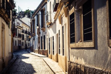 Cordoba, Spain, October 2, 2025 Streets and cityscape of the historic district in downtown Cordoba. It was founded in 1613 by the Jesuit Order. Because of this, Cordoba earned the nickname La Docta.