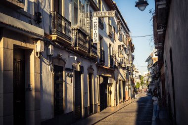 Cordoba, Spain, October 2, 2025 Streets and cityscape of the historic district in downtown Cordoba. It was founded in 1613 by the Jesuit Order. Because of this, Cordoba earned the nickname La Docta.