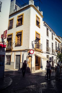 Cordoba, Spain, October 2, 2025 Streets and cityscape of the historic district in downtown Cordoba. It was founded in 1613 by the Jesuit Order. Because of this, Cordoba earned the nickname La Docta.