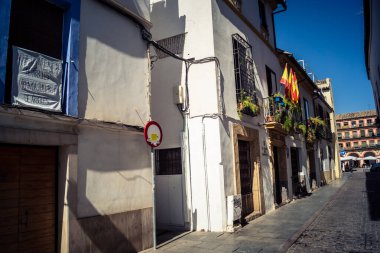 Cordoba, Spain, October 2, 2025 Streets and cityscape of the historic district in downtown Cordoba. It was founded in 1613 by the Jesuit Order. Because of this, Cordoba earned the nickname La Docta.