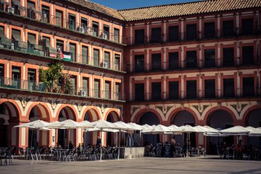 Cordoba, Spain, October 2, 2025 Streets and cityscape of the historic district in downtown Cordoba. It was founded in 1613 by the Jesuit Order. Because of this, Cordoba earned the nickname La Docta.