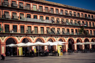 Cordoba, Spain, October 2, 2025 Streets and cityscape of the historic district in downtown Cordoba. It was founded in 1613 by the Jesuit Order. Because of this, Cordoba earned the nickname La Docta.