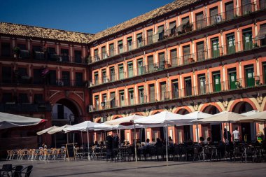 Cordoba, Spain, October 2, 2025 Streets and cityscape of the historic district in downtown Cordoba. It was founded in 1613 by the Jesuit Order. Because of this, Cordoba earned the nickname La Docta.