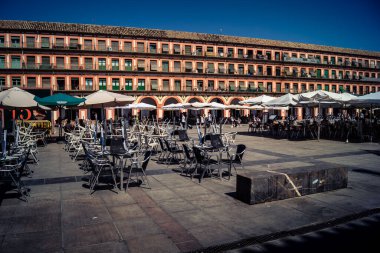 Cordoba, Spain, October 2, 2025 Streets and cityscape of the historic district in downtown Cordoba. It was founded in 1613 by the Jesuit Order. Because of this, Cordoba earned the nickname La Docta.