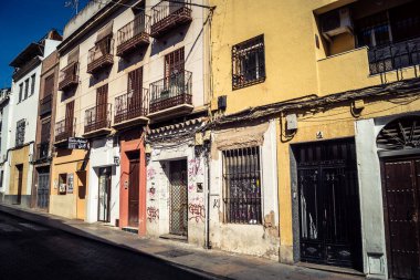 Cordoba, Spain, October 2, 2025 Streets and cityscape of the historic district in downtown Cordoba. It was founded in 1613 by the Jesuit Order. Because of this, Cordoba earned the nickname La Docta.