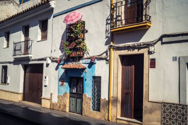 Cordoba, Spain, October 2, 2025 Streets and cityscape of the historic district in downtown Cordoba. It was founded in 1613 by the Jesuit Order. Because of this, Cordoba earned the nickname La Docta.