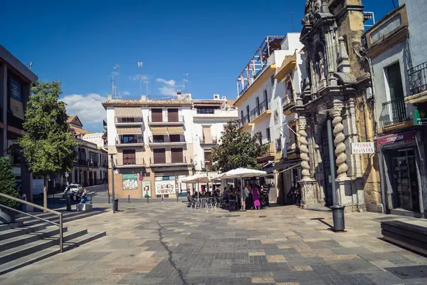 Cordoba, Spain, October 2, 2025 Streets and cityscape of the historic district in downtown Cordoba. It was founded in 1613 by the Jesuit Order. Because of this, Cordoba earned the nickname La Docta.