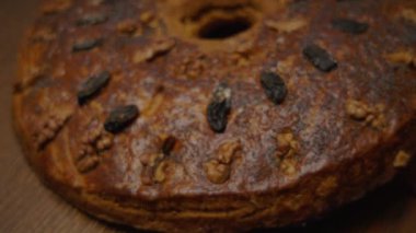 Aziz Andrews Günü için geleneksel Ukrayna şenlikli ekmek kalyta