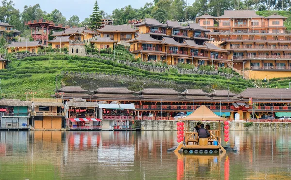 stock image Ban Rak Thai Village , a Chinese settlement with lake in Mae Hong Son province, Thailand.