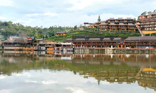 Stock image Ban Rak Thai Village , a Chinese settlement with lake in Mae Hong Son province, Thailand.