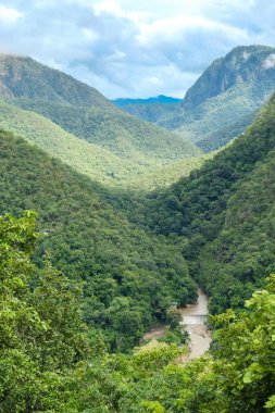 Pha Bong bakış açısı, Mae Hong Son, Tayland 'ın güzel dağ manzarası