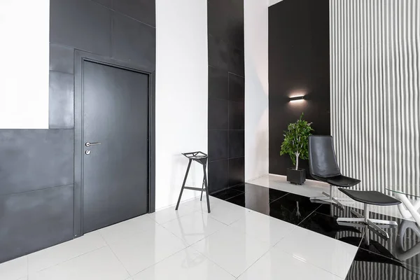 Lujoso Futurista Moderno Interior Moda Contraste Con Los Colores Blanco — Foto de Stock