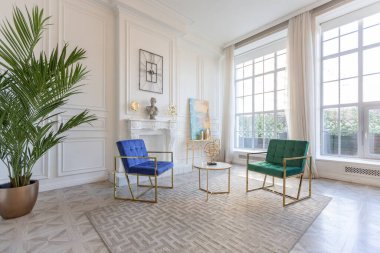 Modern ve çok şık bir iç mimari.