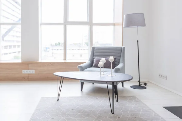 Luxuriöses Modernes Design Studio Apartment Mit Einem Freien Layout Minimalistischem — Stockfoto