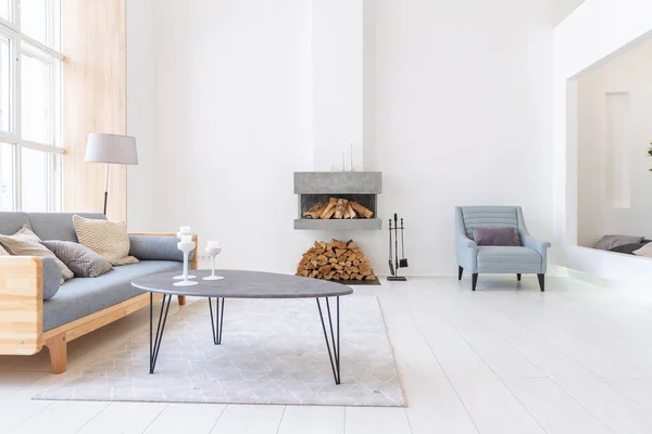 Luxe Modieus Modern Design Studio Appartement Met Een Gratis Lay — Stockfoto