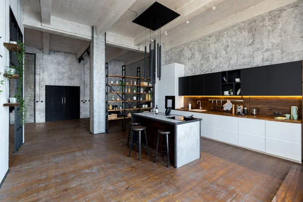 Apartemen Studio Mewah Dengan Tata Letak Gratis Dalam Gaya Apartemen — Stok Foto