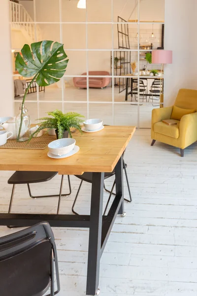 Luxury Modern Design Cozy Small Scandinavian Style Studio Apartment — Stock Photo, Image