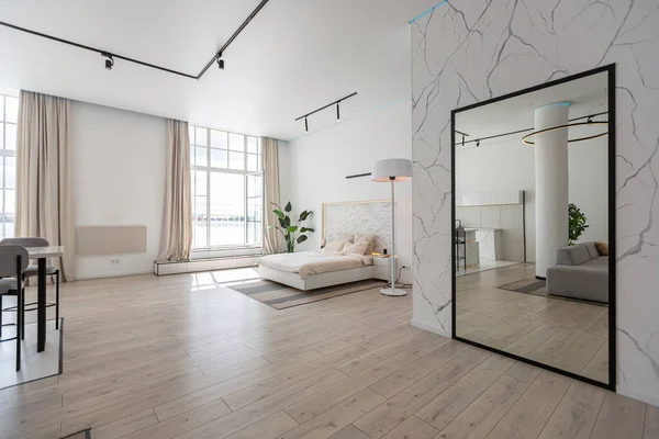 Minimalistisch Modern Luxe Design Van Een Duur Huis Met Marmeren — Stockfoto