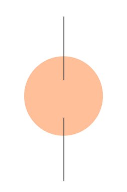 2024 yılının moda rengi Şeftali Tüyleri. Renkli palet örneği. Örnekleme renk paletli soyut çember. Şeftali Tüylü yeni eğilim