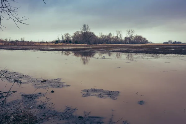 stock image Spring image of rural area in Canada 2023