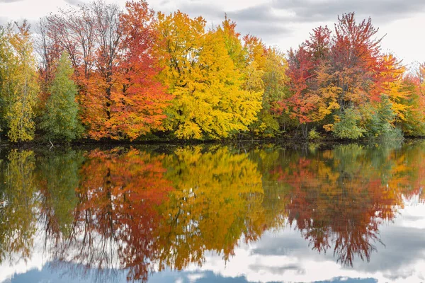 Krásný Podzimní Moment Quebecu Kanada 2023 Stock Snímky