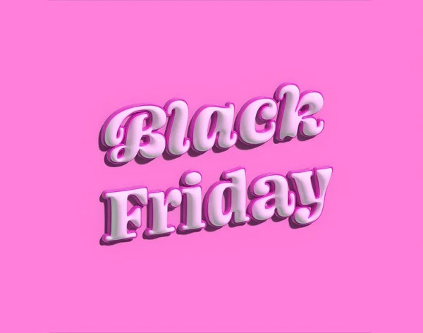 Black Friday Pink Banner Special Offer Sale Tag Style Pink — Stock Photo, Image