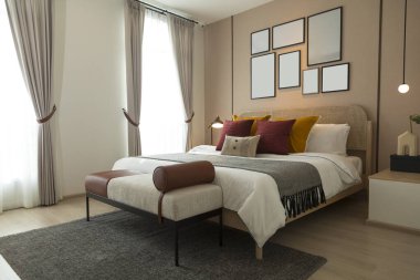 Modern Yatak odası iç tasarım