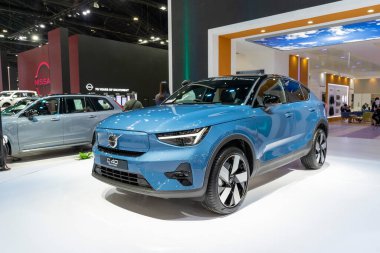 Bangkok, Tayland - Aralık 0 3, 2 0 0 8: toyota - araba E-motor hibrit motor gösterisi 2 0